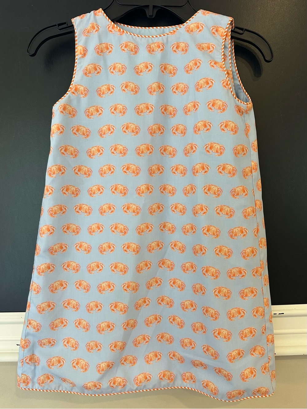 The Yellow Lamb Girls Coastal Crab Wrap Dress Sz. 6 NWOT